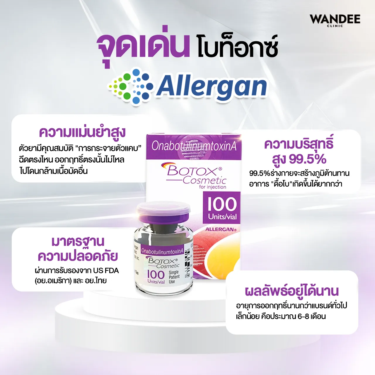จุดเด่น โบท็อกซ์ Allergan